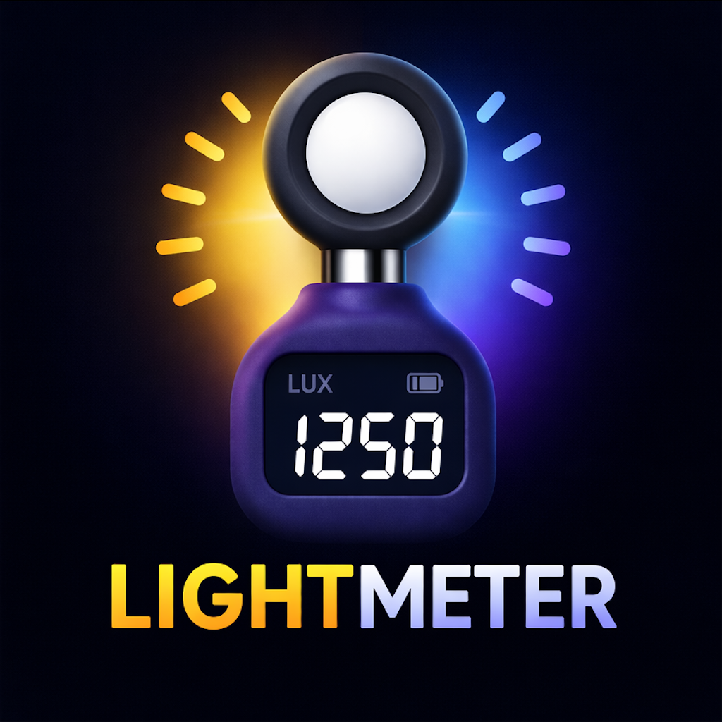 Light Meter App Icon - Lux and Foot-Candle Illuminance Meter